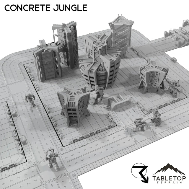 Tabletop Terrain Terrain Concrete Jungle TechScape - 6mm