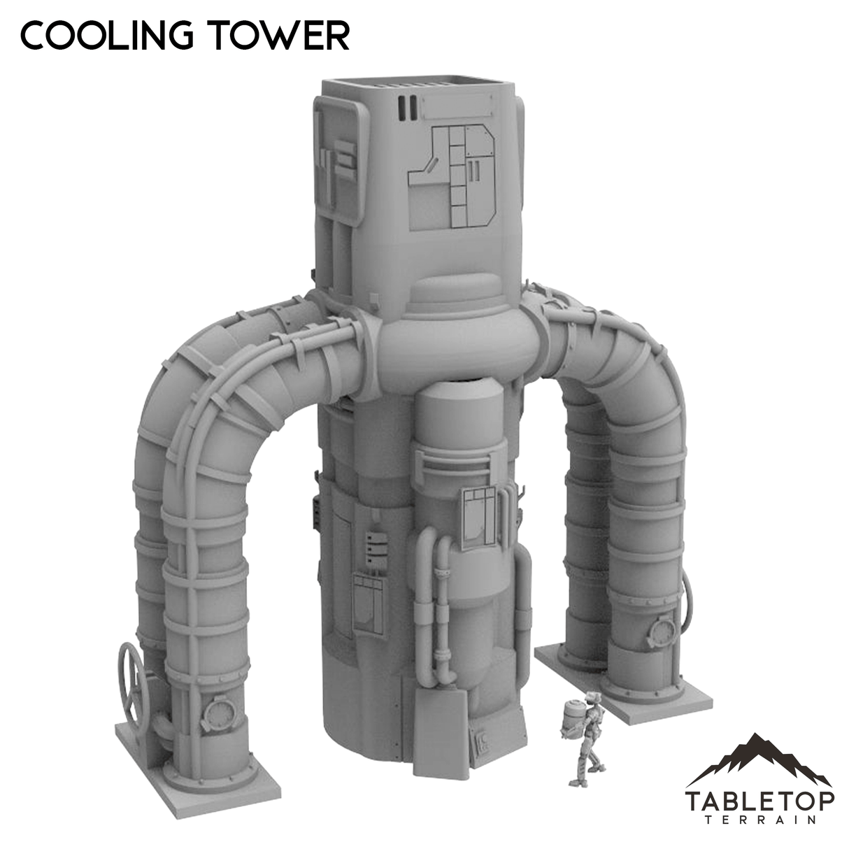 Tabletop Terrain Terrain Cooling Tower