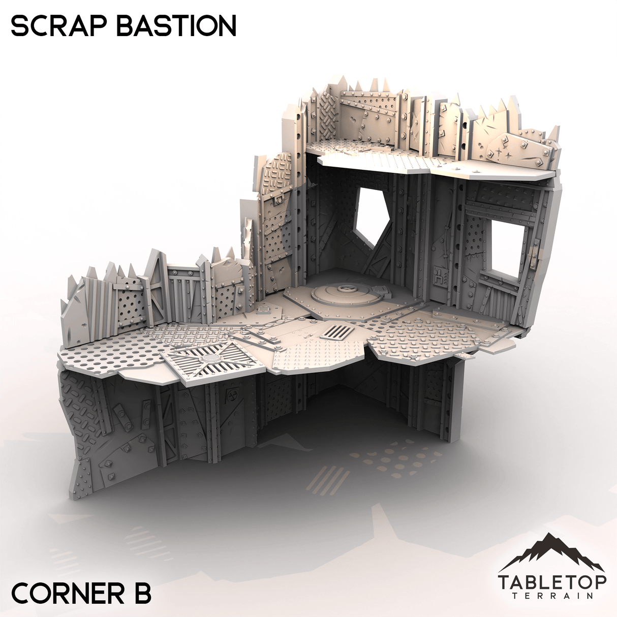 Tabletop Terrain Terrain Corner B Scrap Bastion - Scrapz Kamp
