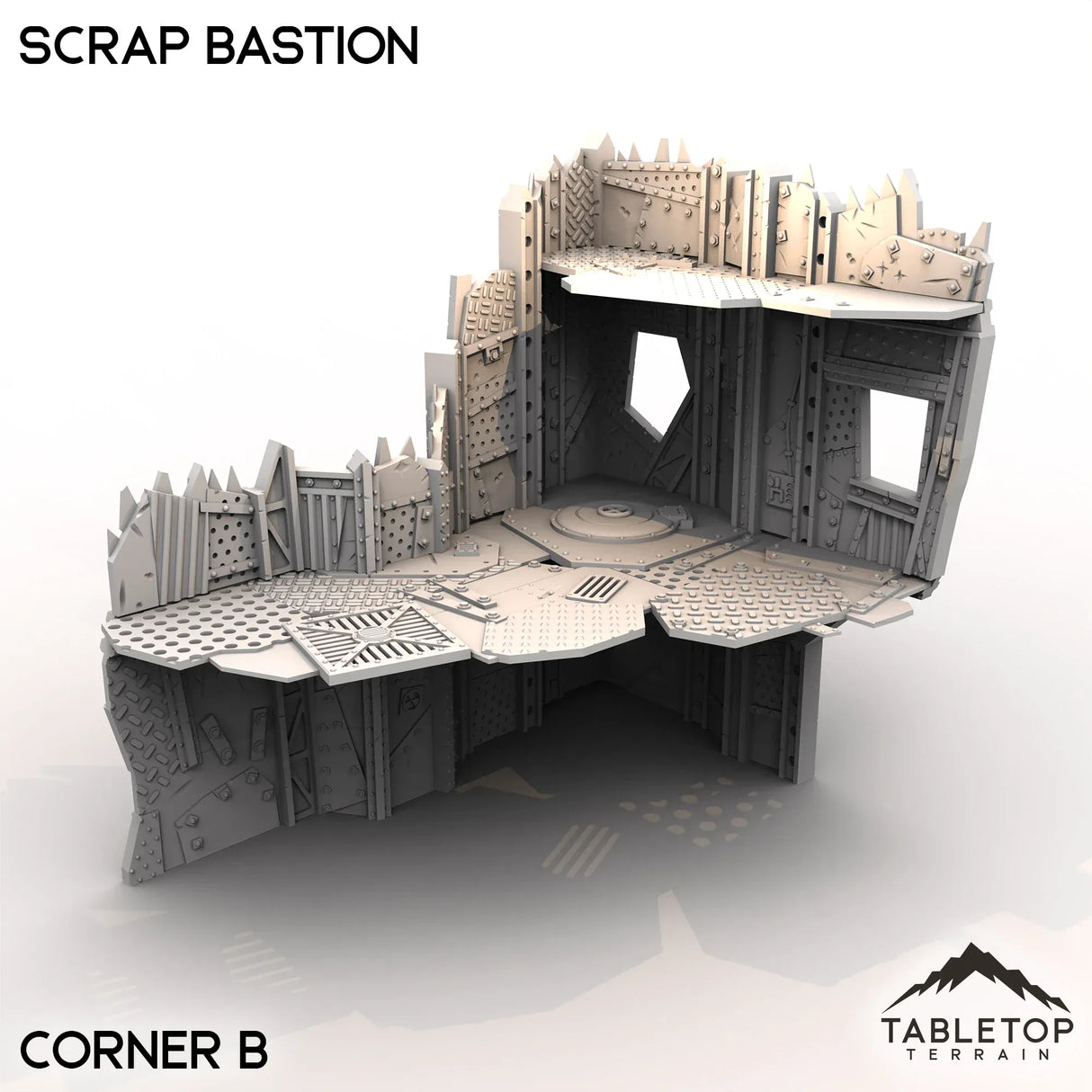Tabletop Terrain Terrain Corner B Scrap Bastion - Scrapz Kamp