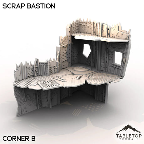 Tabletop Terrain Terrain Corner B Scrap Bastion - Scrapz Kamp