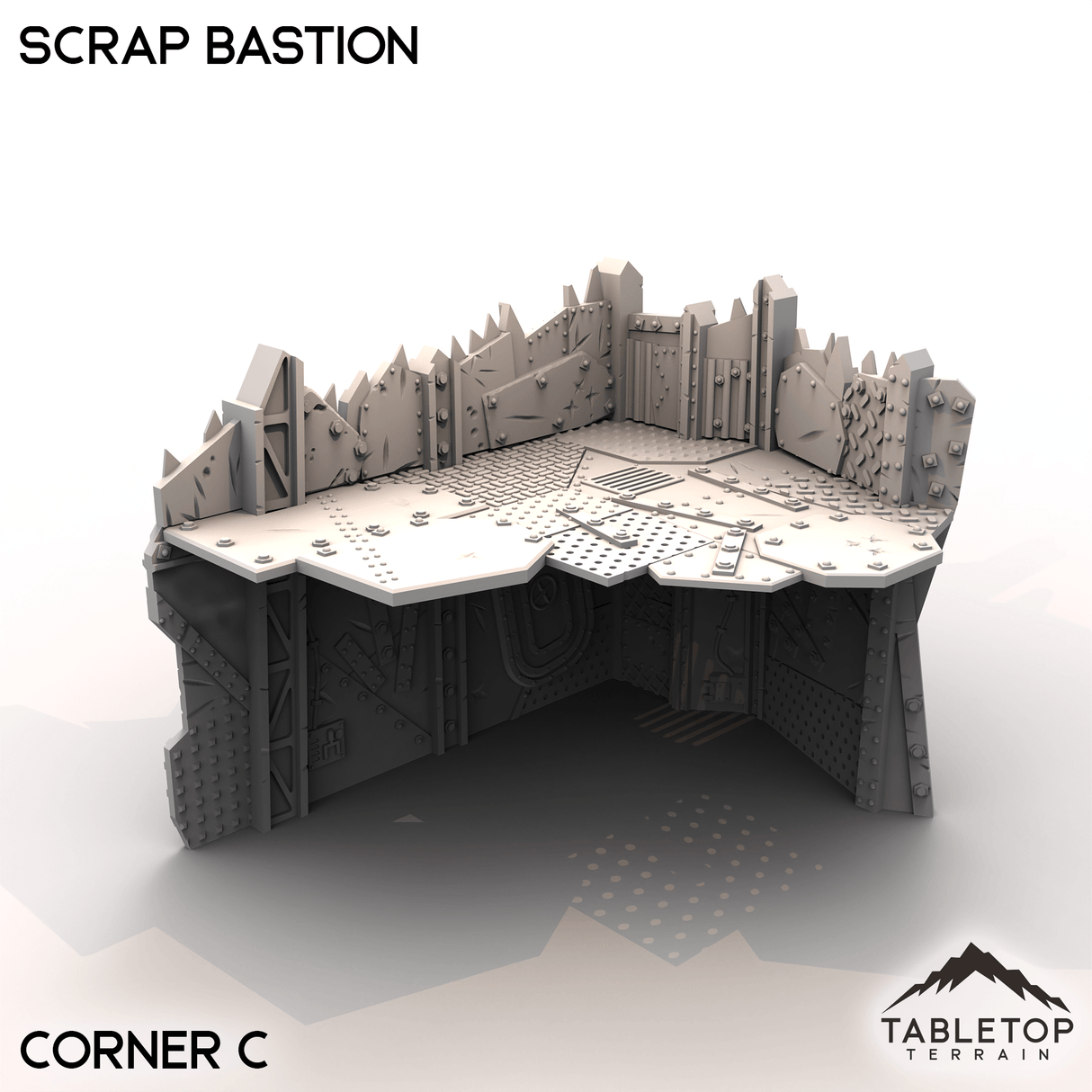 Tabletop Terrain Terrain Corner C Scrap Bastion - Scrapz Kamp