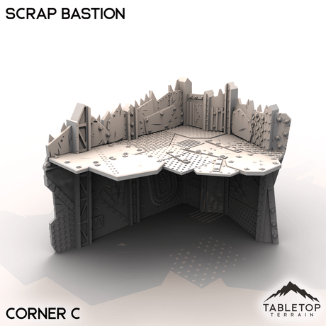 Tabletop Terrain Terrain Corner C Scrap Bastion - Scrapz Kamp