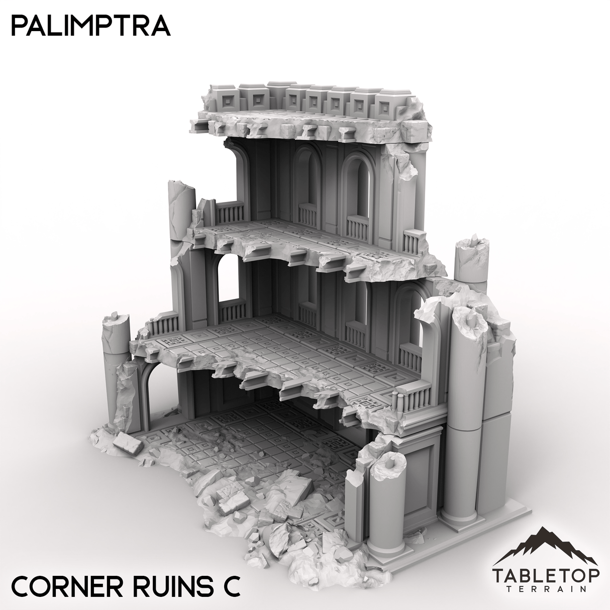 Tabletop Terrain Terrain Corner Ruins C / 32mm Palimptra