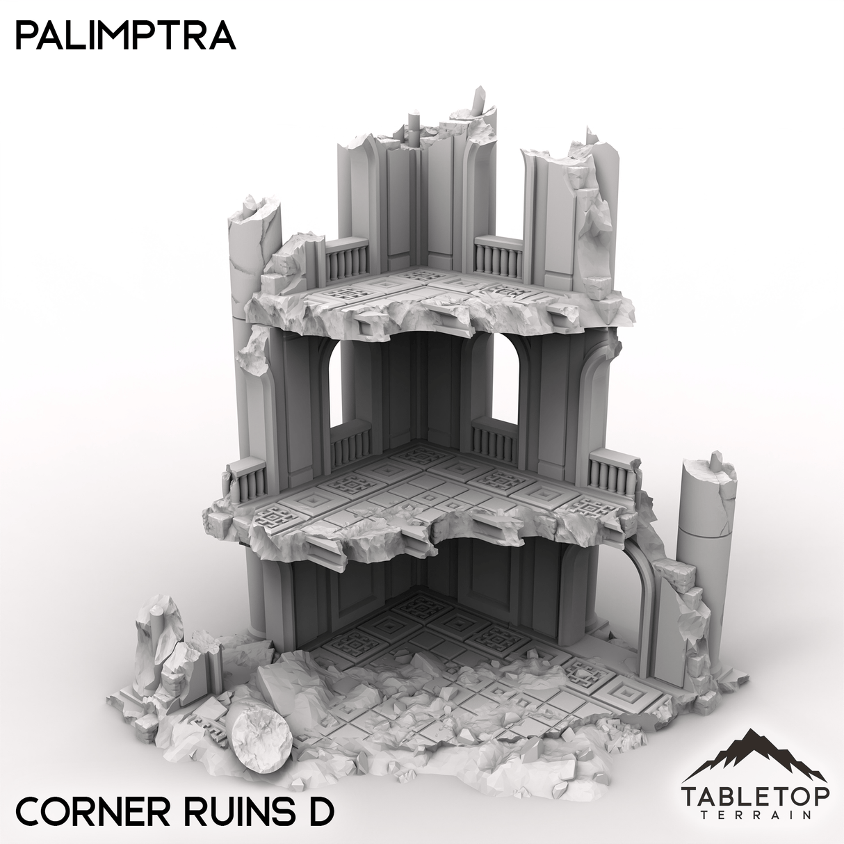 Tabletop Terrain Terrain Corner Ruins D / 32mm Palimptra