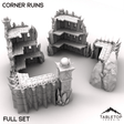 Tabletop Terrain Terrain Corner Ruins - Ithyria, World of Change