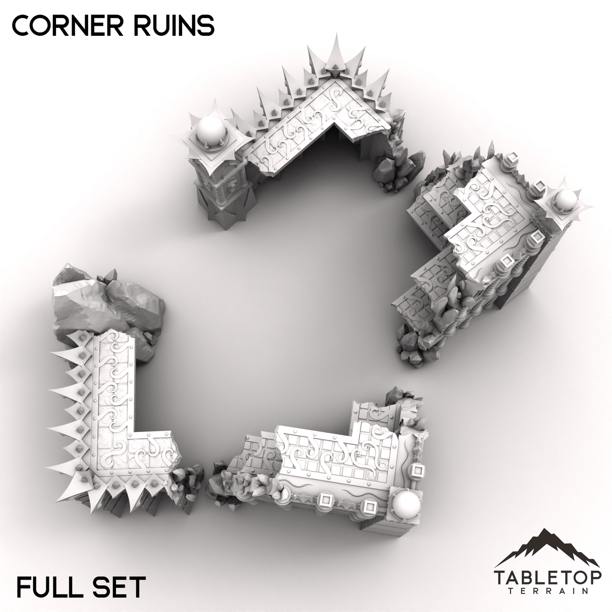 Tabletop Terrain Terrain Corner Ruins - Ithyria, World of Change