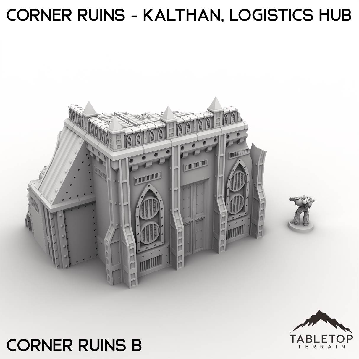 Tabletop Terrain Terrain Corner Ruins - Kalthan, Logistics Hub