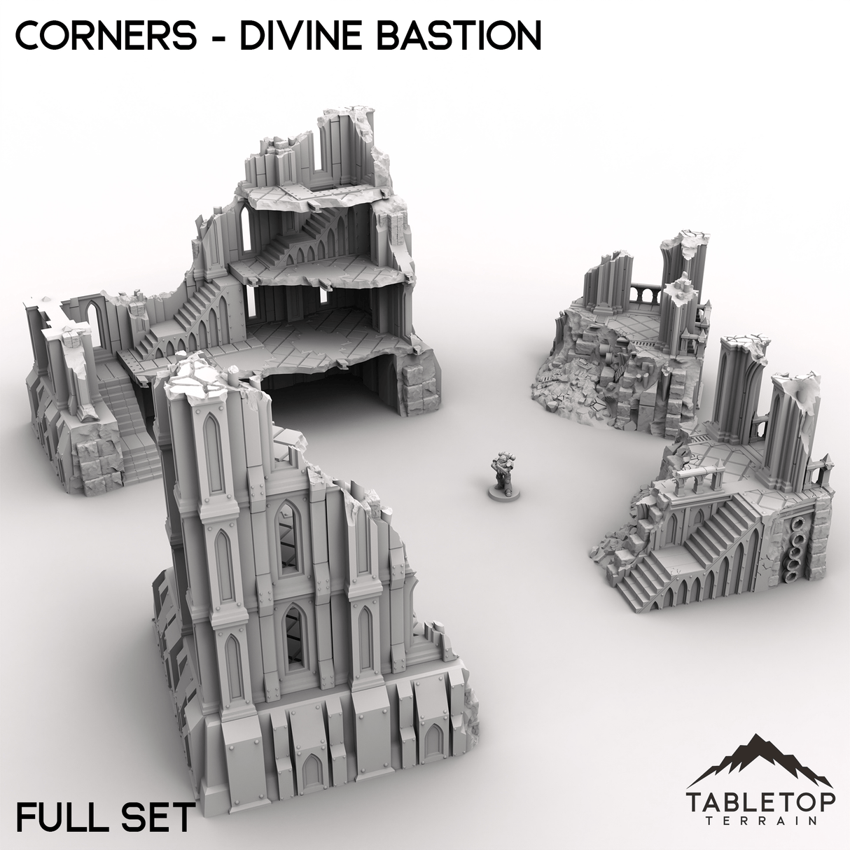 Tabletop Terrain Terrain Corners - Divine Bastion, a Failed Arcology