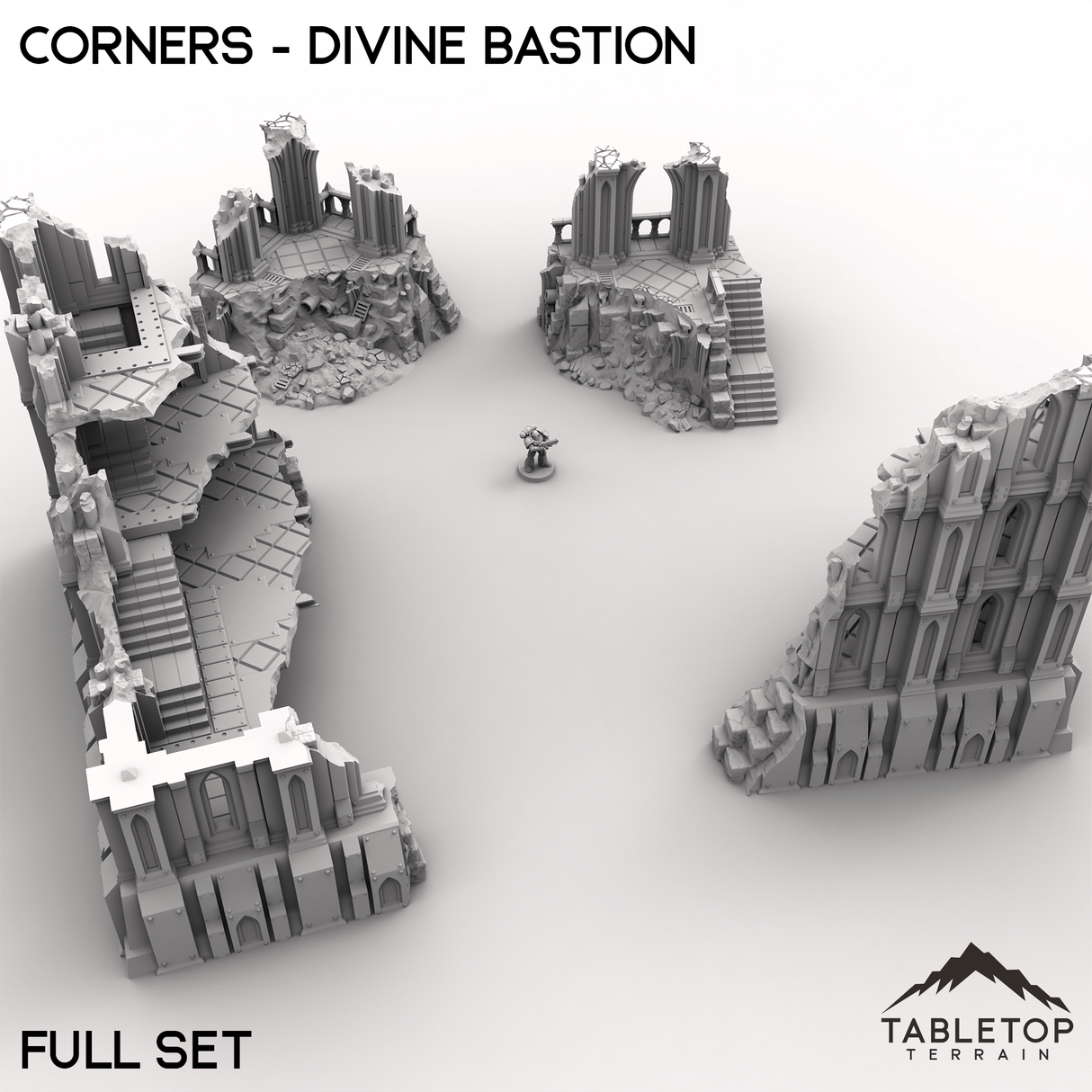 Tabletop Terrain Terrain Corners - Divine Bastion, a Failed Arcology