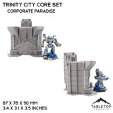 Tabletop Terrain Terrain Corporate Paradise HEXTECH Trinity City Core Set - 6mm