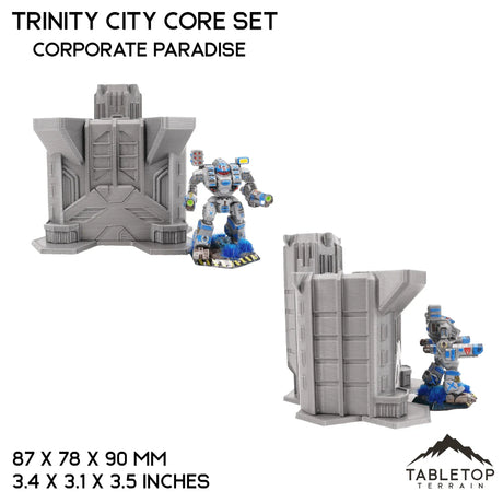 Tabletop Terrain Terrain Corporate Paradise HEXTECH Trinity City Core Set - 6mm