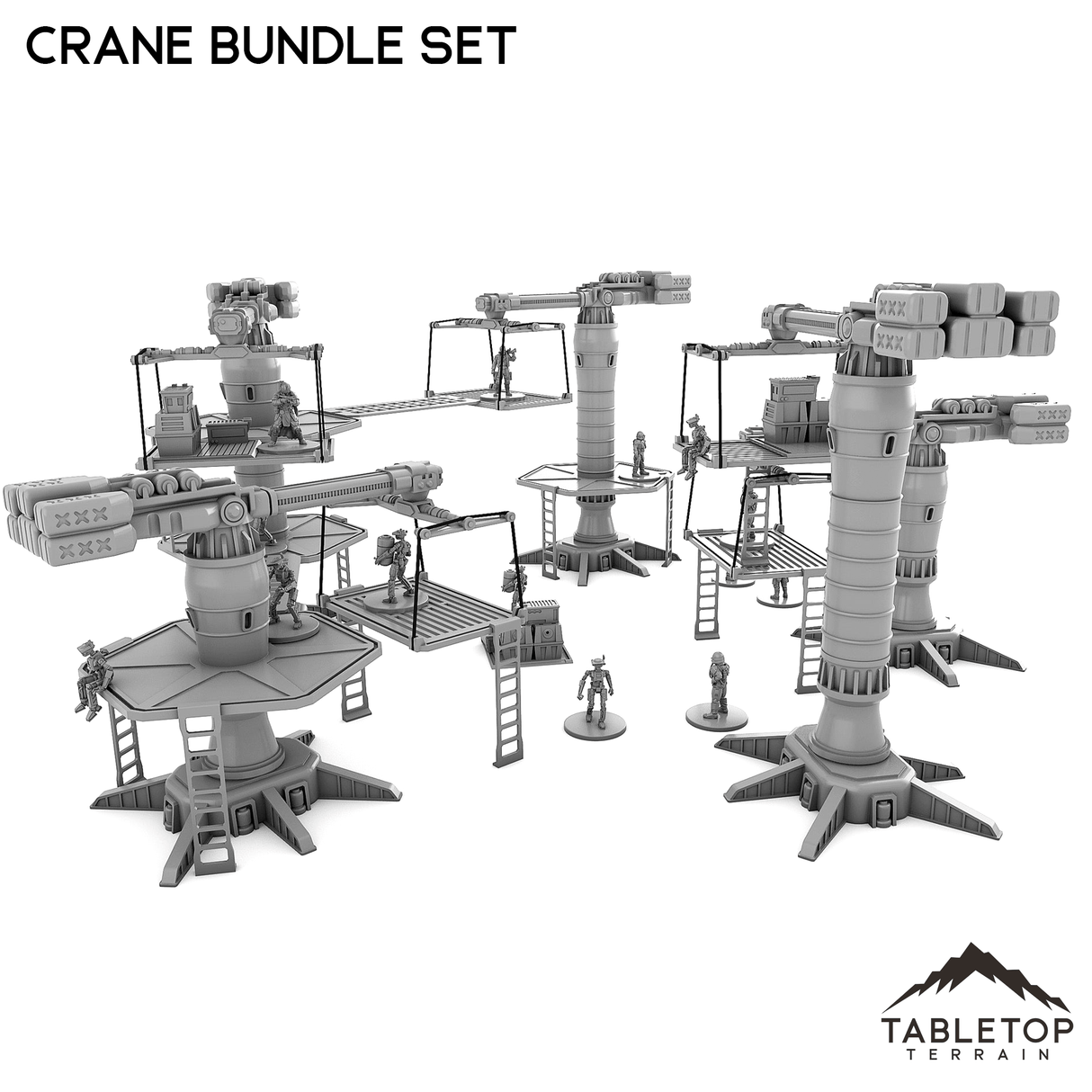 Tabletop Terrain Terrain Crane Bundle Set