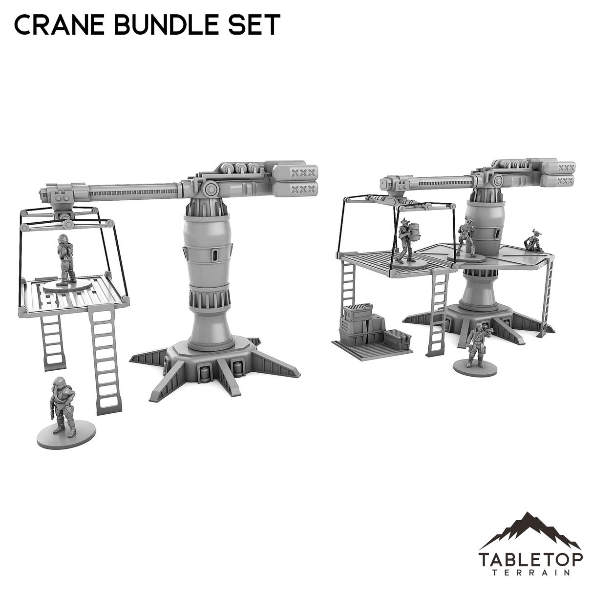 Tabletop Terrain Terrain Crane Bundle Set