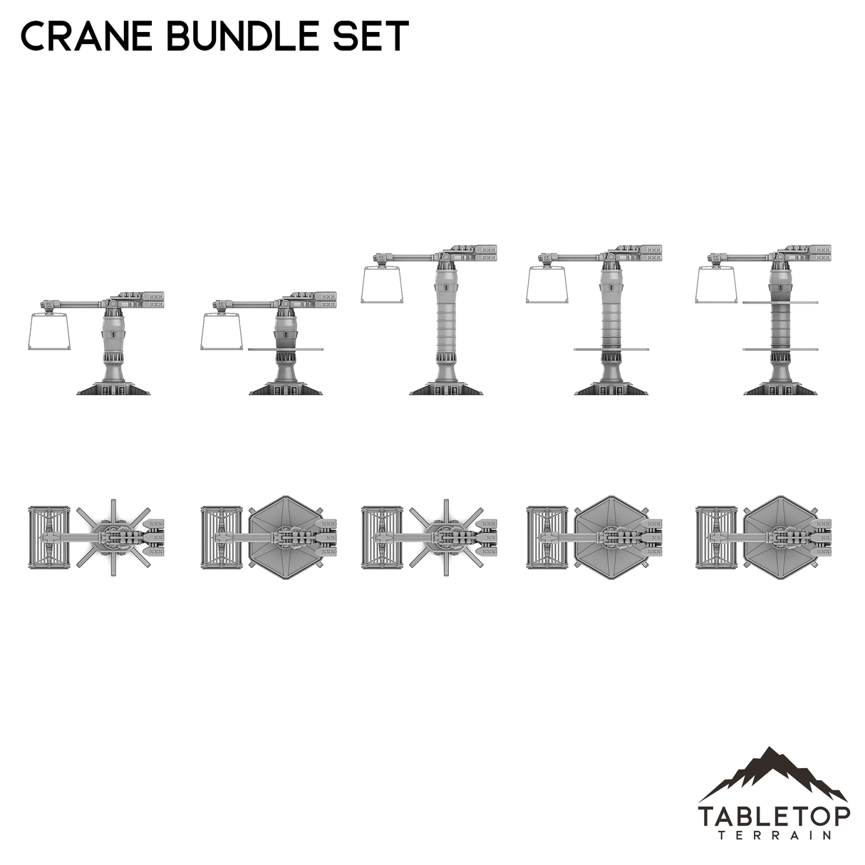 Tabletop Terrain Terrain Crane Bundle Set