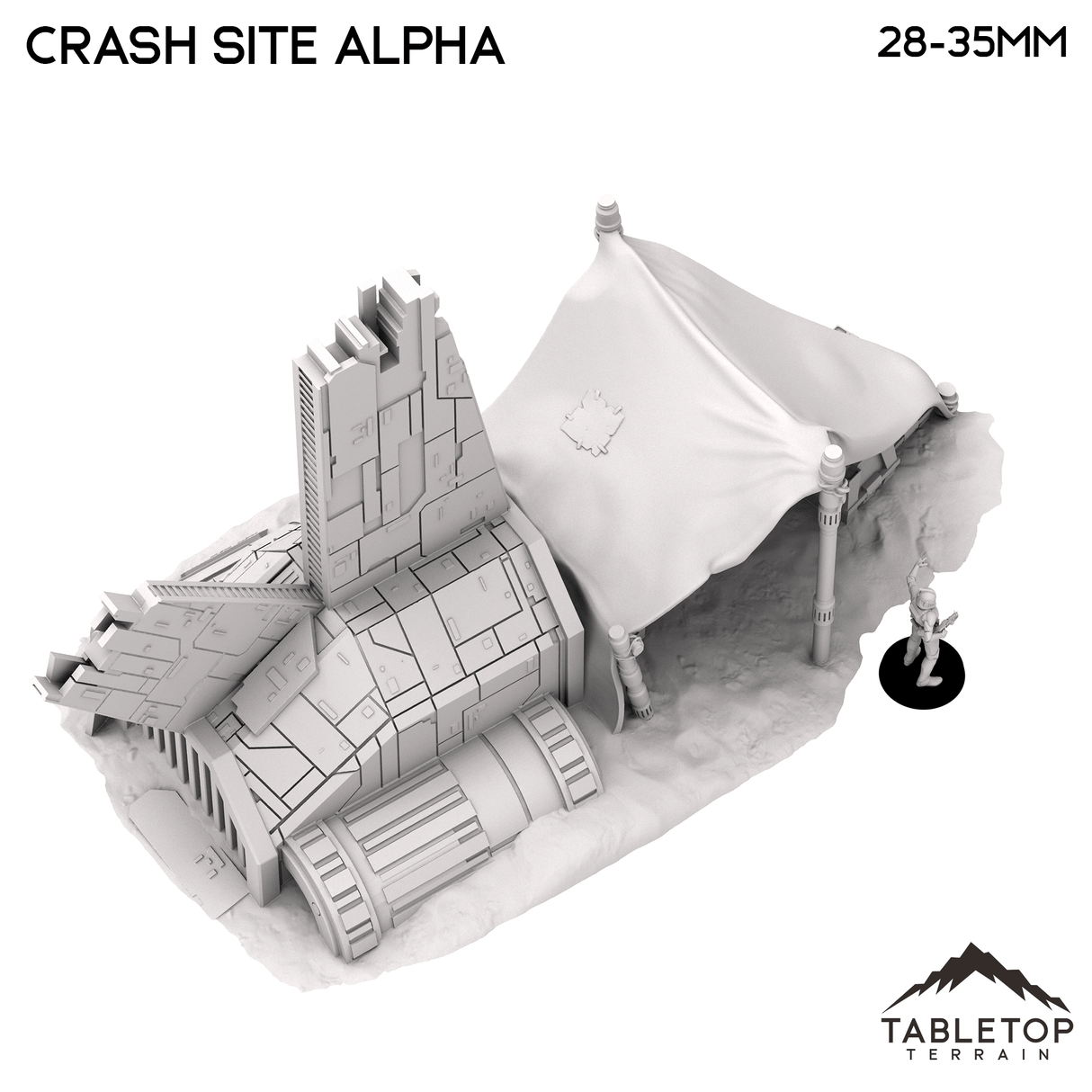 Tabletop Terrain Terrain Crash Site Camp Alpha