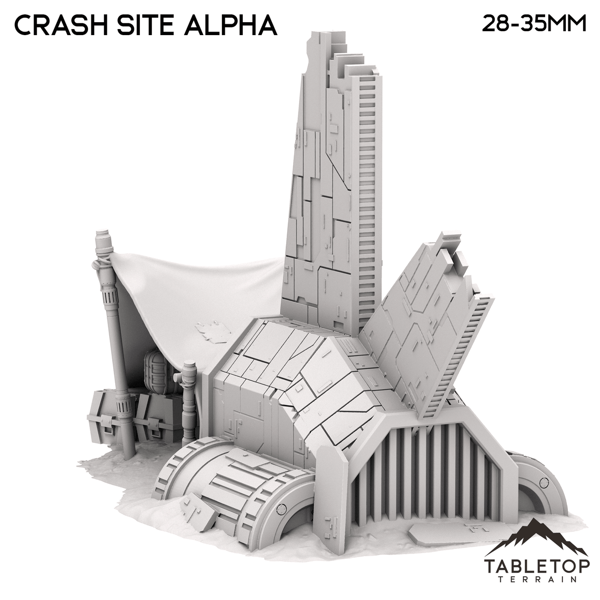 Tabletop Terrain Terrain Crash Site Camp Alpha