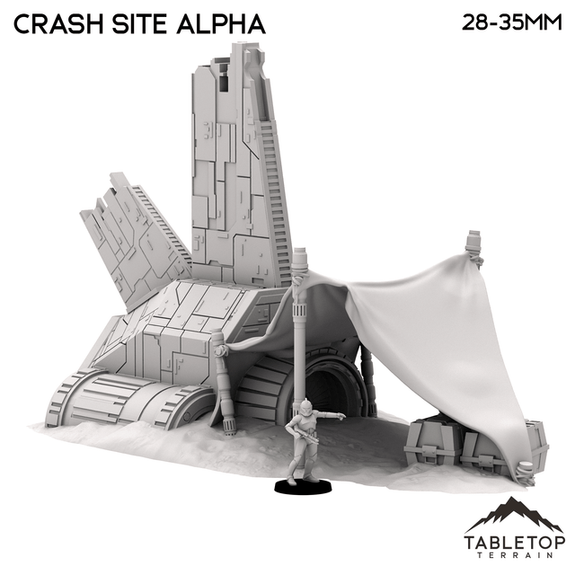 Tabletop Terrain Terrain Crash Site Camp Alpha