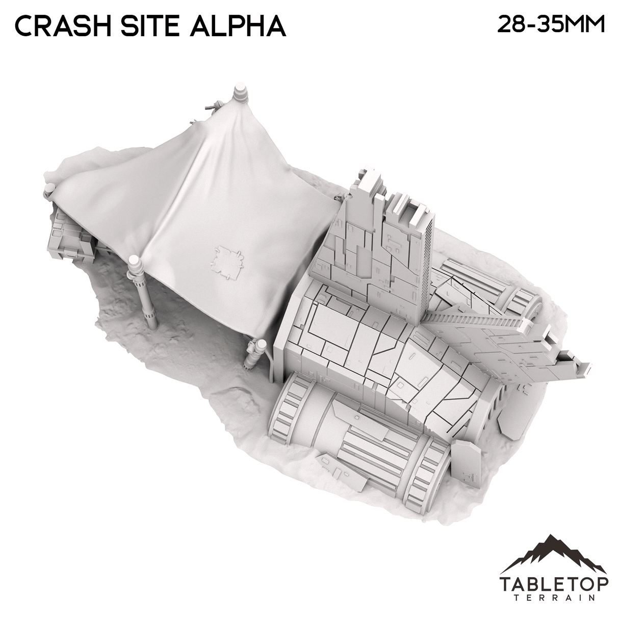 Tabletop Terrain Terrain Crash Site Camp Alpha