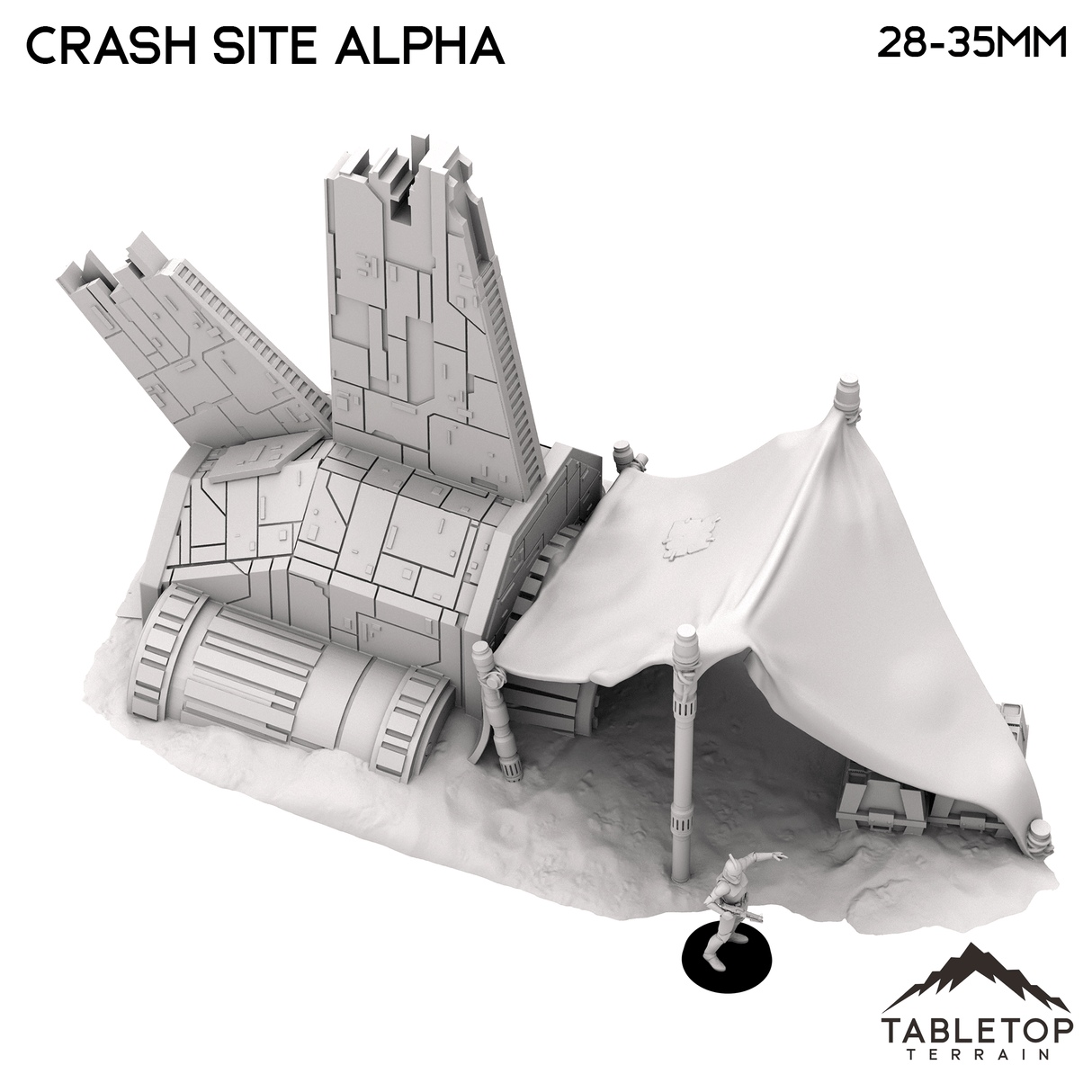 Tabletop Terrain Terrain Crash Site Camp Alpha