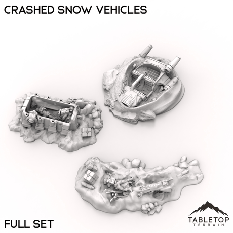 Tabletop Terrain Terrain Crashed Snow Vehicles