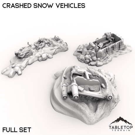 Tabletop Terrain Terrain Crashed Snow Vehicles