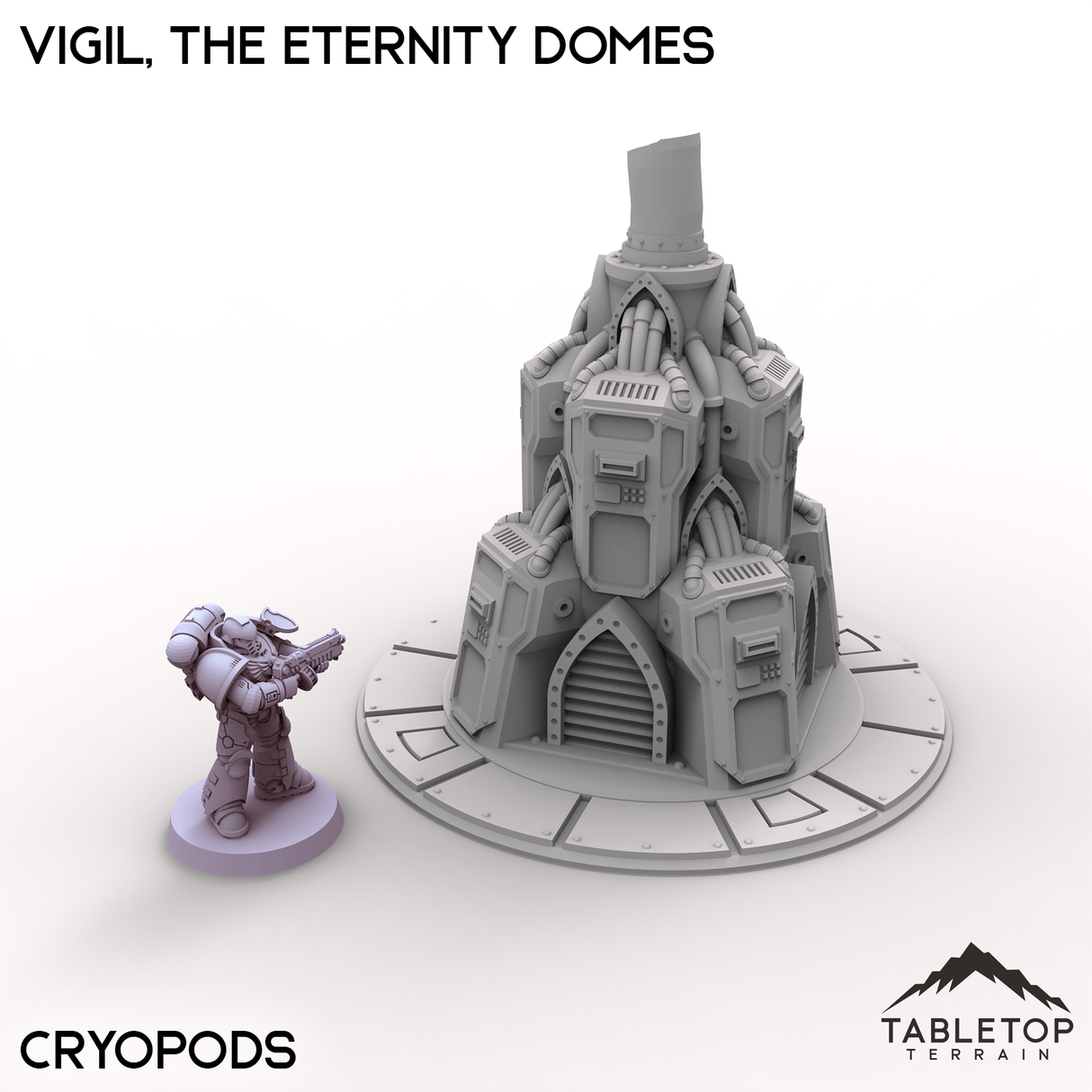 Tabletop Terrain Terrain Cryopods / 28/32mm Vigil, the Eternity Domes