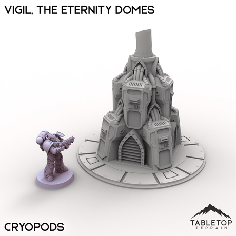 Tabletop Terrain Terrain Cryopods / 28/32mm Vigil, the Eternity Domes