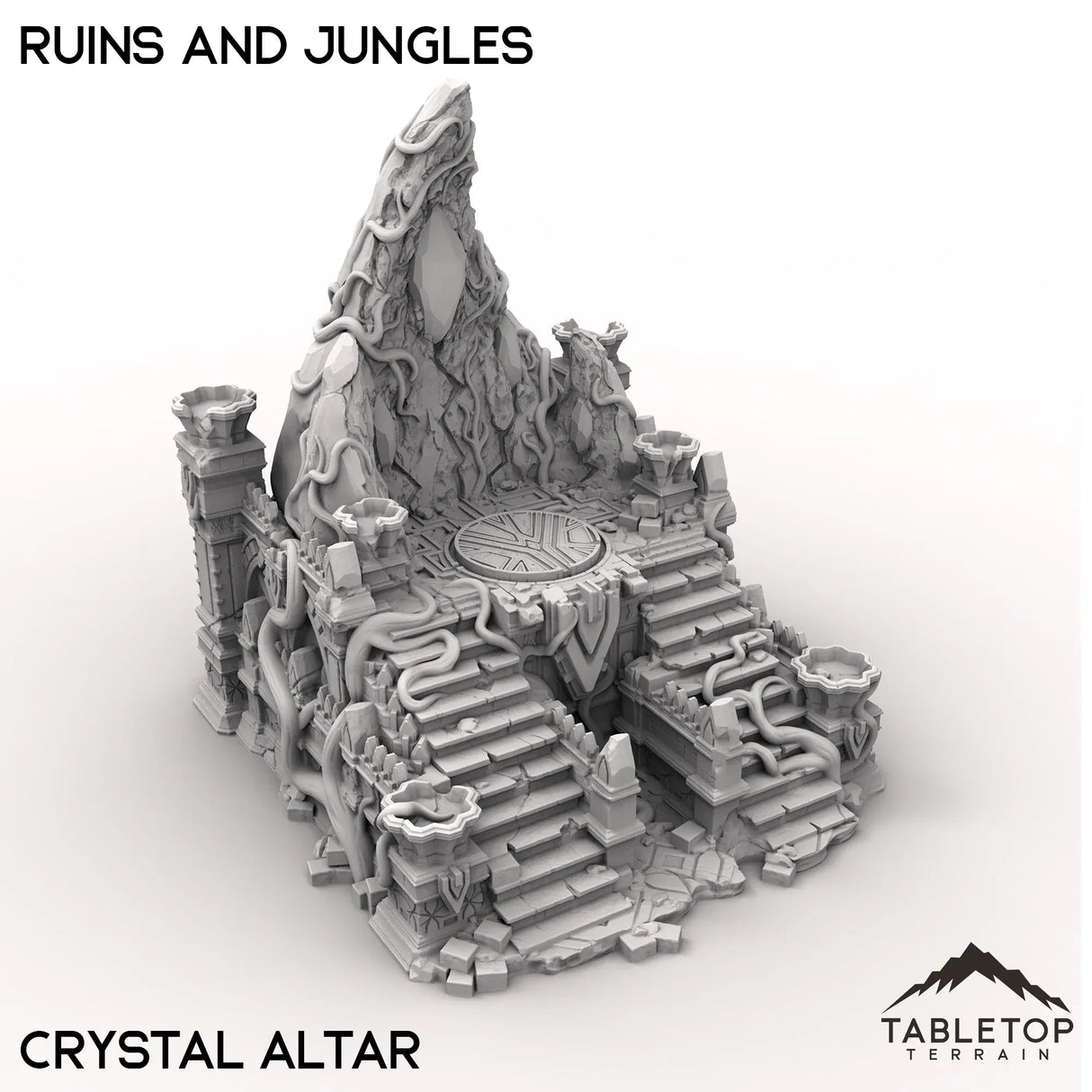 Tabletop Terrain Terrain Crystal Altar / 32mm Competitive Fantasy Ruins and Jungles