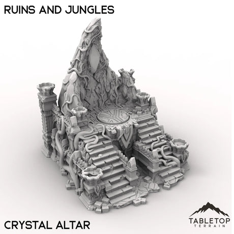 Tabletop Terrain Terrain Crystal Altar / 32mm Competitive Fantasy Ruins and Jungles