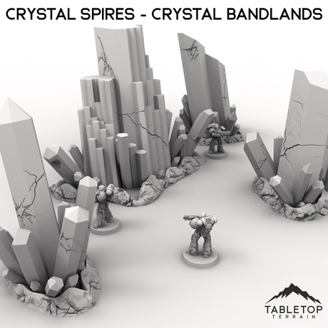 Tabletop Terrain Terrain Crystal Spires - Crystal Bandlands