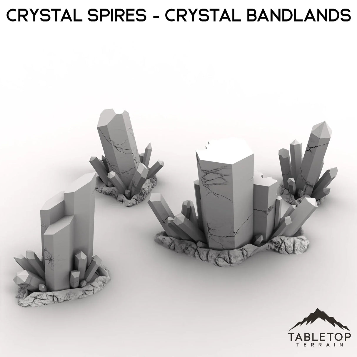 Tabletop Terrain Terrain Crystal Spires - Crystal Bandlands