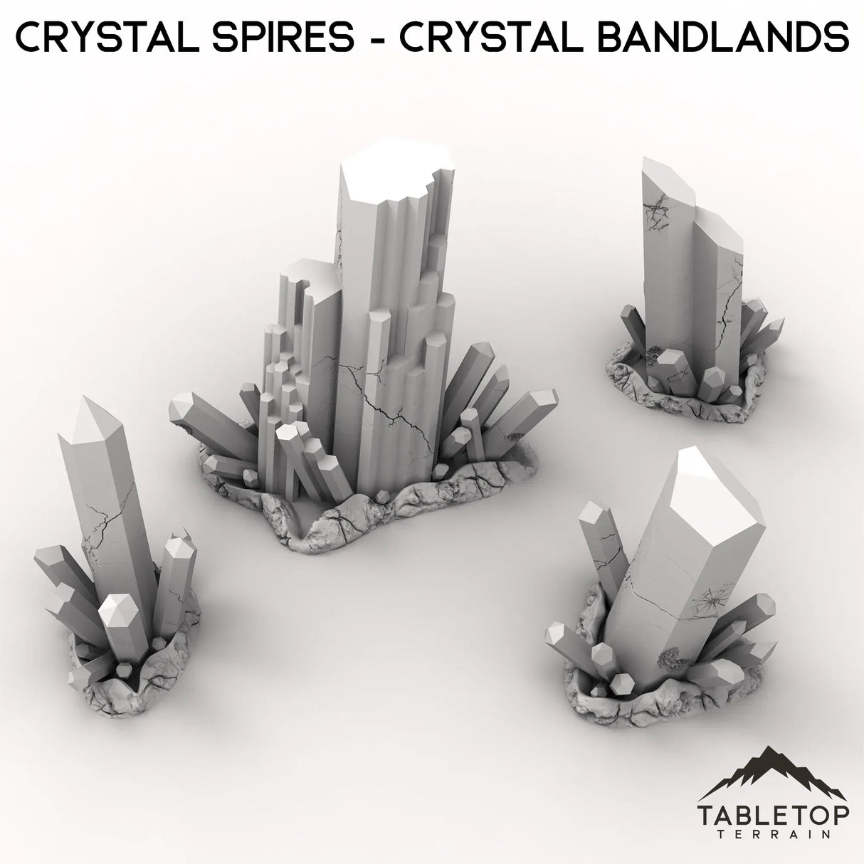Tabletop Terrain Terrain Crystal Spires - Crystal Bandlands