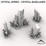 Tabletop Terrain Terrain Crystal Spires - Crystal Bandlands