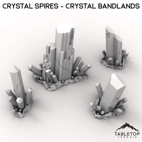 Tabletop Terrain Terrain Crystal Spires - Crystal Bandlands