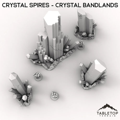 Tabletop Terrain Terrain Crystal Spires - Crystal Bandlands