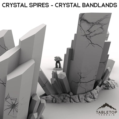 Tabletop Terrain Terrain Crystal Spires - Crystal Bandlands