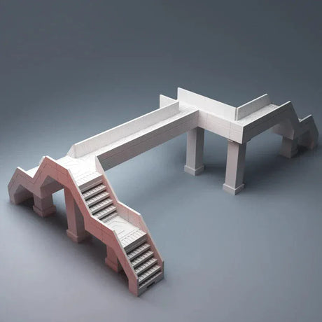 Tabletop Terrain Terrain Cyberpunk Walkway - Cyberpunk Terrain