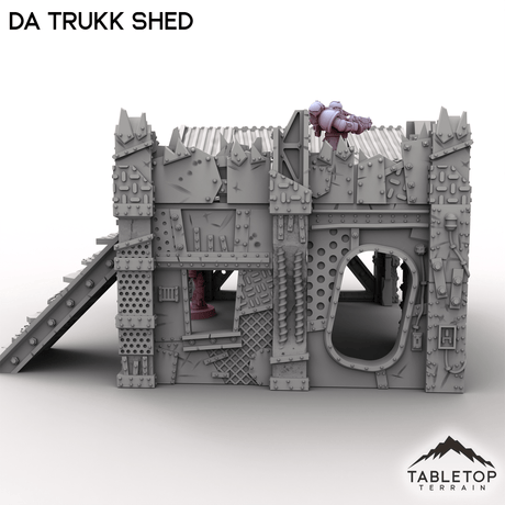 Tabletop Terrain Terrain Da Trukk Shed - Scrapz Kamp