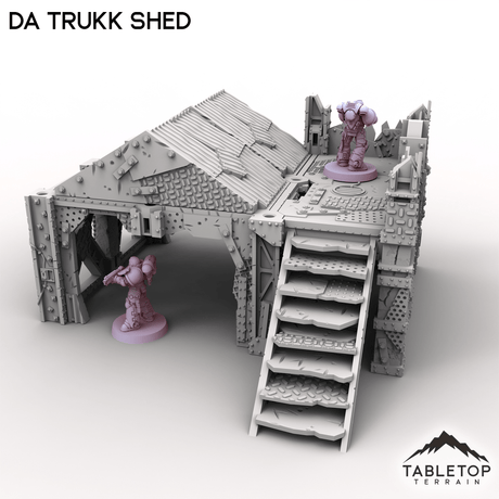 Tabletop Terrain Terrain Da Trukk Shed - Scrapz Kamp