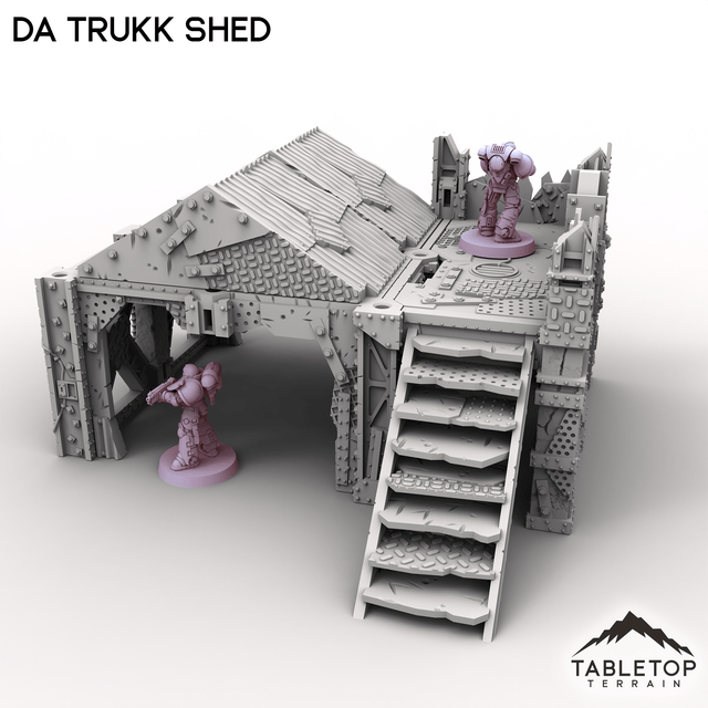 Tabletop Terrain Terrain Da Trukk Shed - Scrapz Kamp