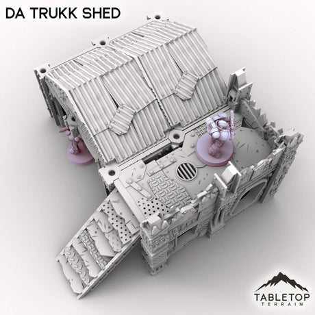 Tabletop Terrain Terrain Da Trukk Shed - Scrapz Kamp