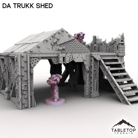 Tabletop Terrain Terrain Da Trukk Shed - Scrapz Kamp