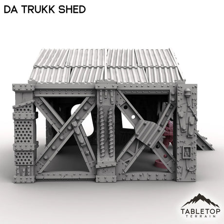 Tabletop Terrain Terrain Da Trukk Shed - Scrapz Kamp