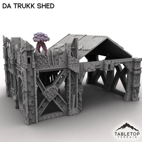 Tabletop Terrain Terrain Da Trukk Shed - Scrapz Kamp