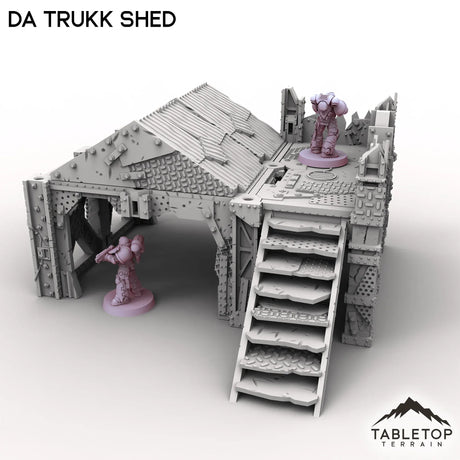 Tabletop Terrain Terrain Da Trukk Shed - Scrapz Kamp