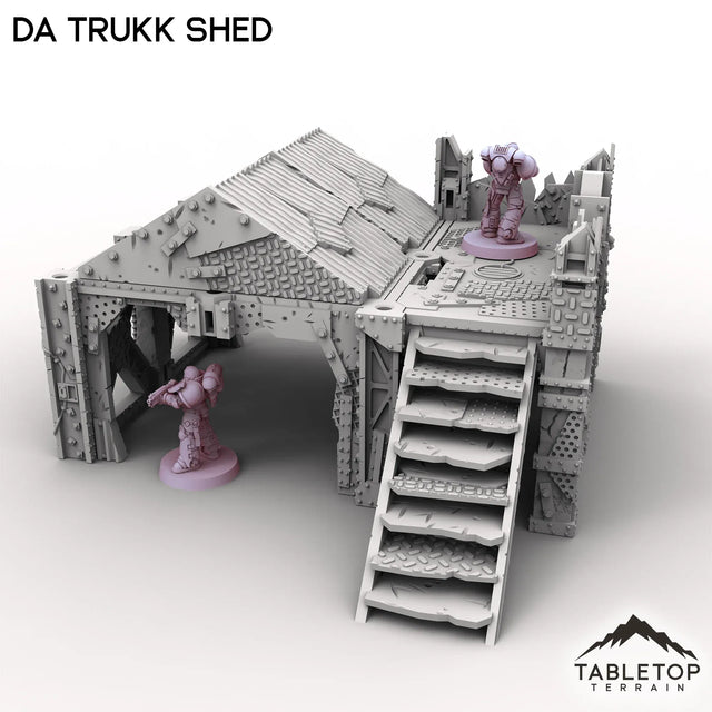 Tabletop Terrain Terrain Da Trukk Shed - Scrapz Kamp