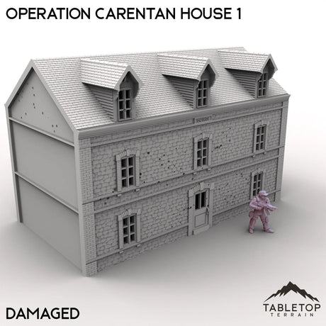 Tabletop Terrain Terrain Damaged / 32mm Operation Carentan House 1