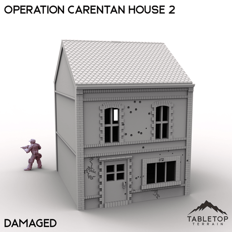 Tabletop Terrain Terrain Damaged / 32mm Operation Carentan House 2