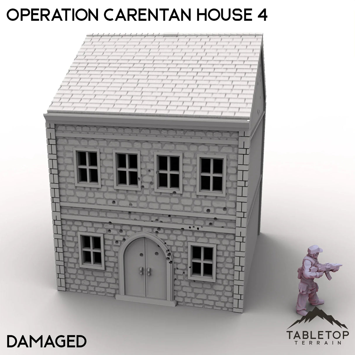 Tabletop Terrain Terrain Damaged / 32mm Operation Carentan House 4